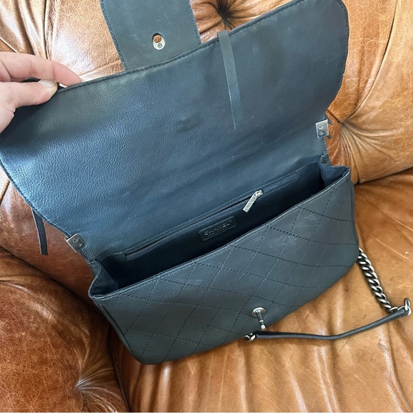 Chanel 2014 Black Quilted Calfskin Leather Paris-Dallas Ride Western Saddle Bag - Picture 14 of 16